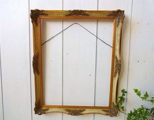ゴールド色・アンティーク・木製フレーム/額縁 USA