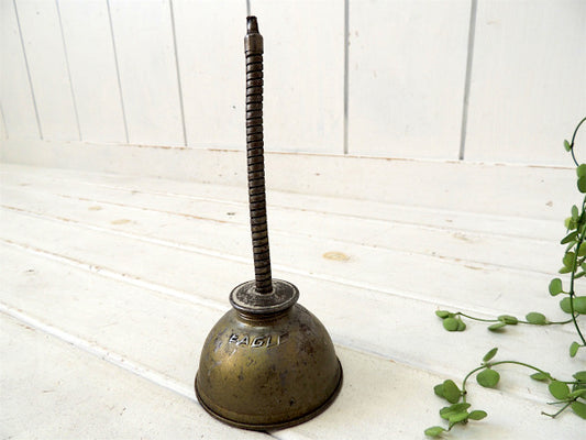 【EAGLE/USA】ヴィンテージ・メタル製・オイル差し・オイラー・液体容器・ガレージ・工業系