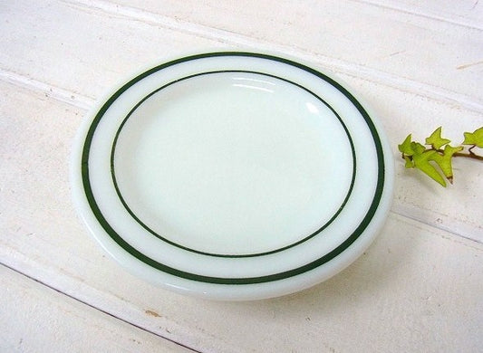 【CORNING】コーニング社・グリーンライン・ブレッド&バタープレート/皿/食器 USA