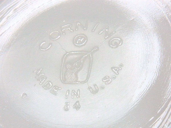 【CORNING】コーニング社・グリーンライン・ブレッド&バタープレート/皿/食器 USA