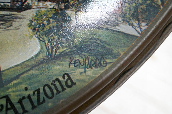 【London Bridge】アリゾナ州・スーベニア品・メタル製・ヴィンテージ・ボウル・絵皿 USA