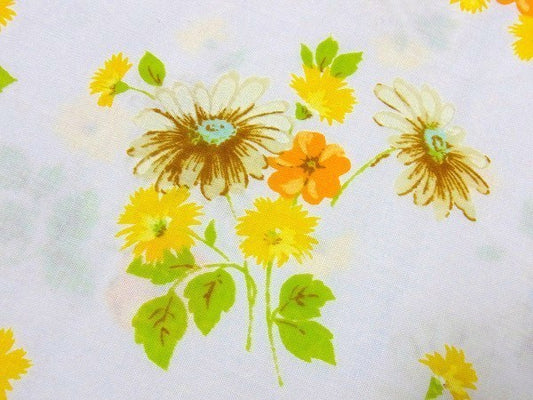 花柄・ヴィンテージ・ユーズドシーツ(1/2) USA