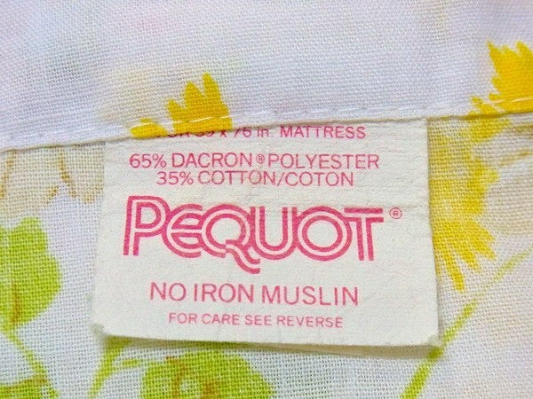 花柄・ヴィンテージ・ユーズドシーツ(1/2) USA