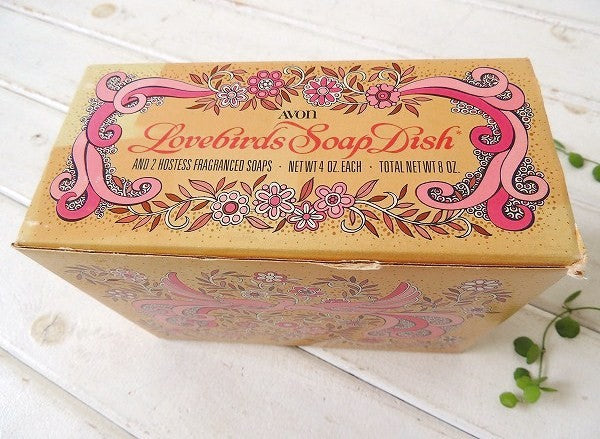 AVON/シェル型&幸せを運ぶ鳥デザイン/ヴィンテージ/ソープディッシュ