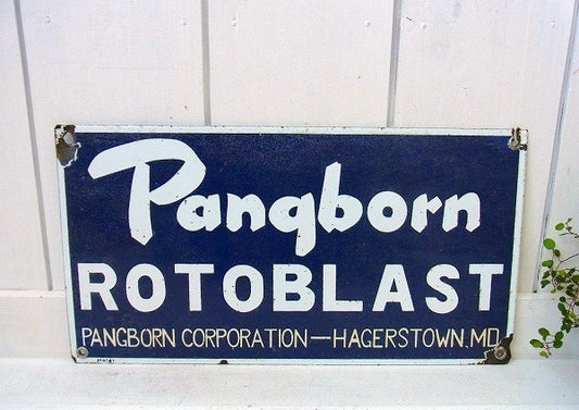 【PANGBORN】アドバタイジング・ヴィンテージ・ホーローサイン/看板 USA