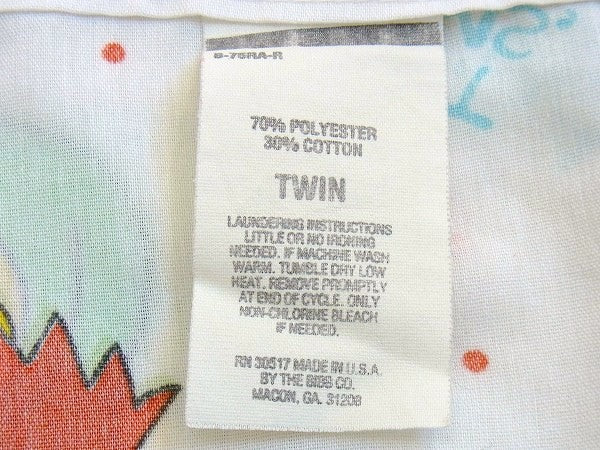 【シンプソンズ】ヴィンテージ・ユーズドシーツ(フラットシーツ) USA