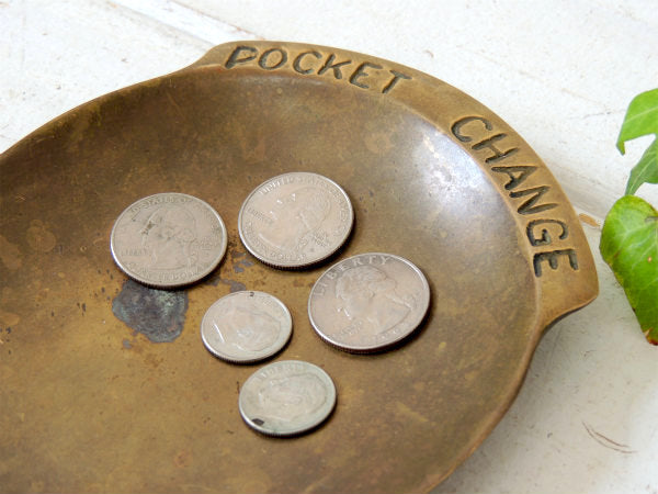 【POCKET CHANGE】真鍮製・ヴィンテージ・ポケットチェンジ・トレイ/マネートレイ