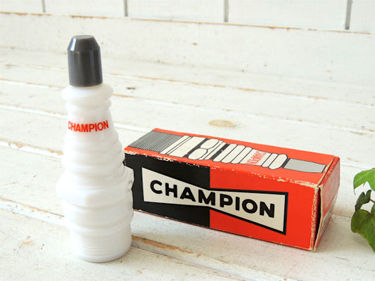 【AVON】CHAMPION・スパークプラグ・70's・ヴィンテージ・チャンピオン・ボトル/瓶・箱付