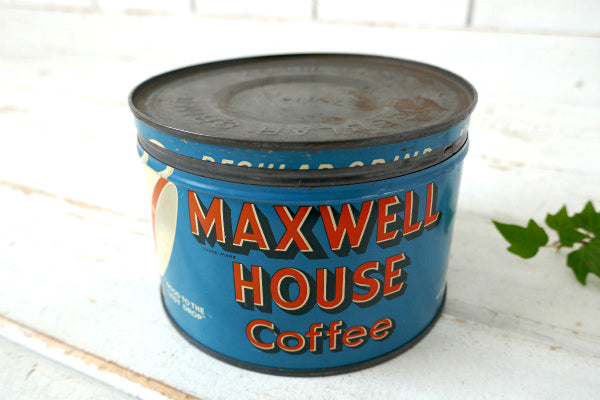 MAXWELL HOUSE COFFEE マックスウェル・ビンテージ・コーヒー缶・ティン缶・USA
