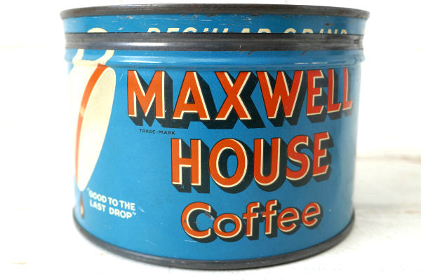 MAXWELL HOUSE COFFEE マックスウェル・ビンテージ・コーヒー缶・ティン缶・USA