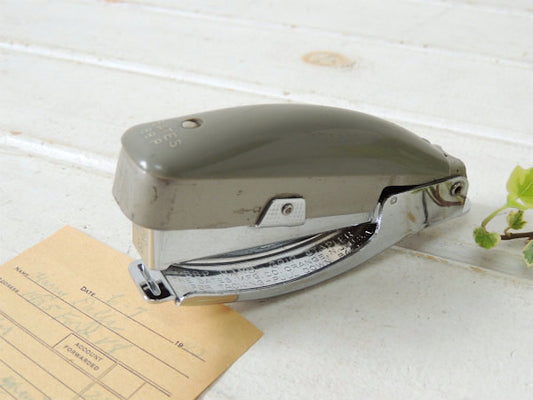 【Bates 88P】グレー色・ハンディタイプ・ヴィンテージ・ホッチキス/ステープラー USA