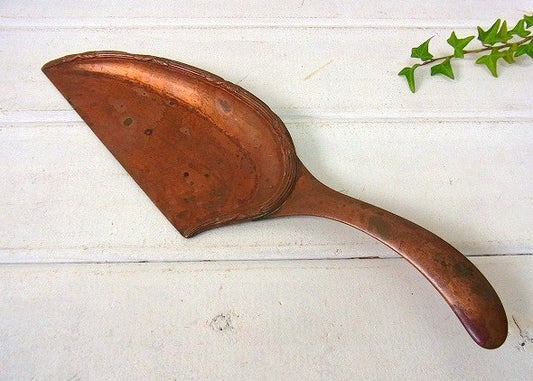 【S STERNAU&CO】銅製・アンティーク・卓上ちりとり/ダストパン USA