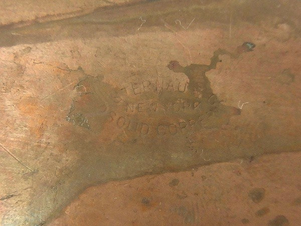 【S STERNAU&CO】銅製・アンティーク・卓上ちりとり/ダストパン USA