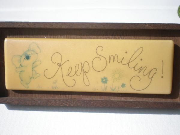 USA・ホールマーク KeepSmiling・コアラ・木製スタンド・置物・プレゼント オブジェ アメリカンビンテージ