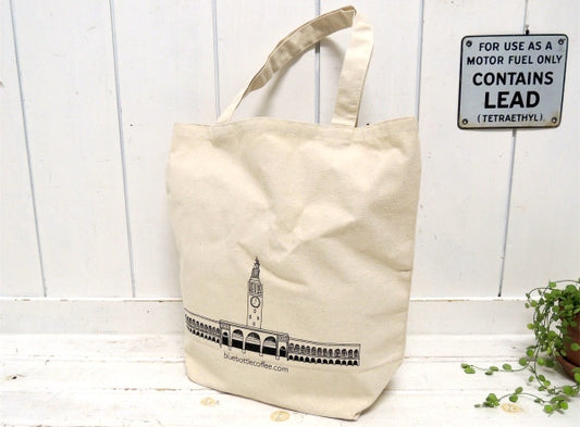 【ブルーボトルコーヒー】サンフランシスコ発・キャンバストートバッグ(大)&ポストカード2枚付き