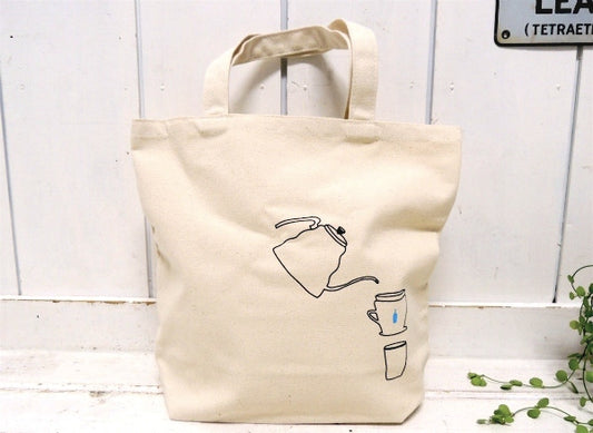 【ブルーボトルコーヒー】サンフランシスコ発・キャンバストートバッグ(小)&ポストカード2枚付き