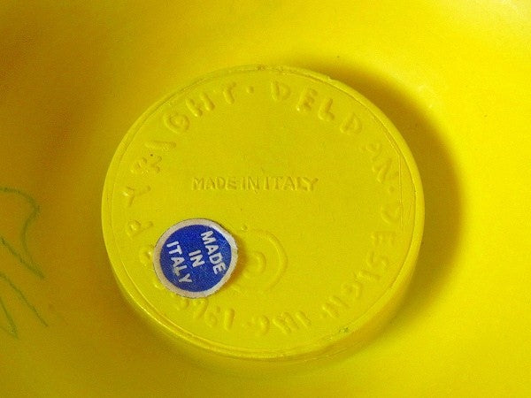 イタリア製・イエロー・ヴィンテージ・キャンドルホルダー・2個セット