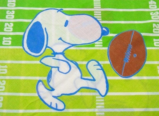 【スヌーピー】SNOOPY・アメフト柄・ヴィンテージ・ユーズドシーツ(1/2) USA