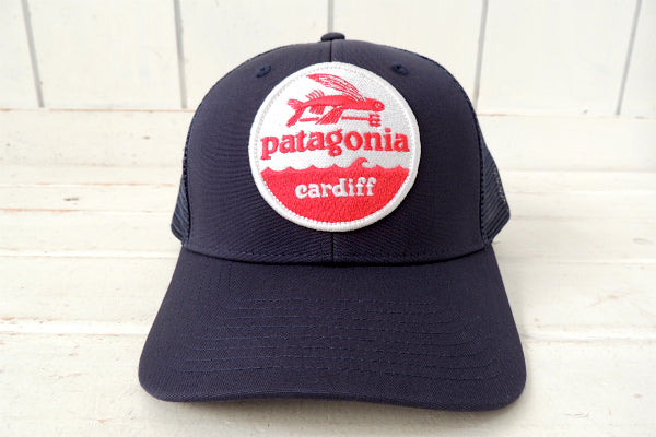 【Patagonia】パタゴニア・カーディフ限定・キャップ&ステッカー1枚/人気カラー・ネイビー