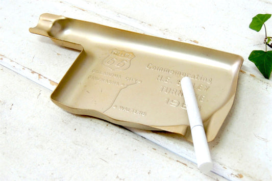 【フィリップス66・PHILLIPS】ノベルティ・アルミ製・ビンテージ・灰皿/アシュトレイ