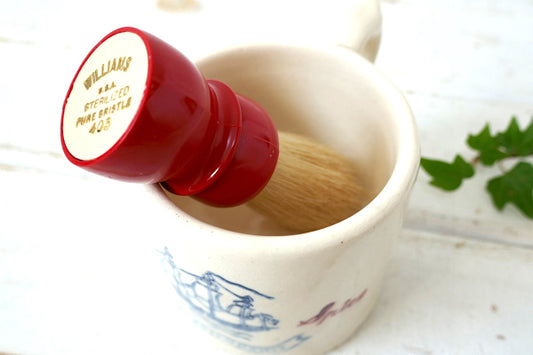 WILLIAMS USA 403 ヴィンテージ・シェービングブラシ・BARBER・髭ブラシ