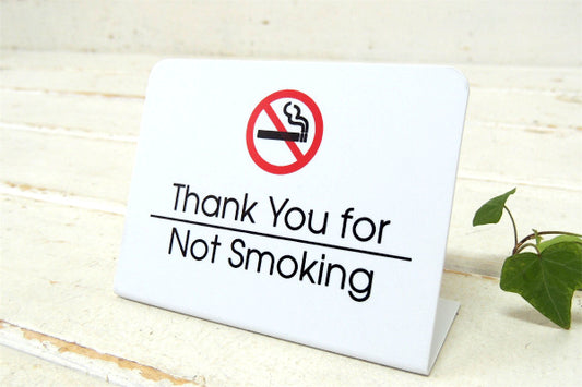 【Thank You for Not Smoking】禁煙・卓上サイン・看板・USA・モーテル