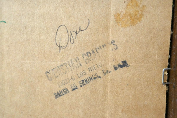 【REJOICE!】ミッドセンチュリー・鳥モチーフ・木製フレーム・ヴィンテージ・ミラー・鏡・アート