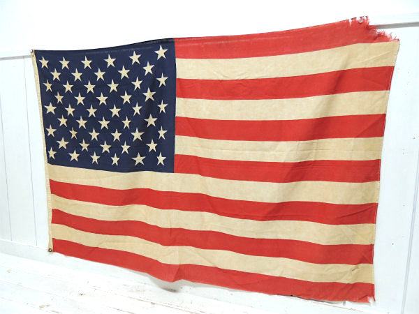 【USA国旗・50スター★1960s〜】ビッグサイズ・ヴィンテージ・アメリカンフラッグ・看板・旗
