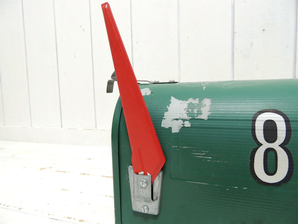 【US MAIL】アメリカンスタイル・グリーン色・ヴィンテージ・メールボックス・ポスト・郵便受け