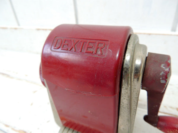 【DEXTER/APSCO】ワインレッド・アンティーク・ペンシルシャープナー・鉛筆削り・USA