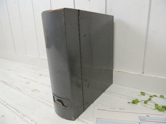 ファイルケース 工業系・グレートーン メタル製・ヴィンテージ・書類ケース ボックス USA