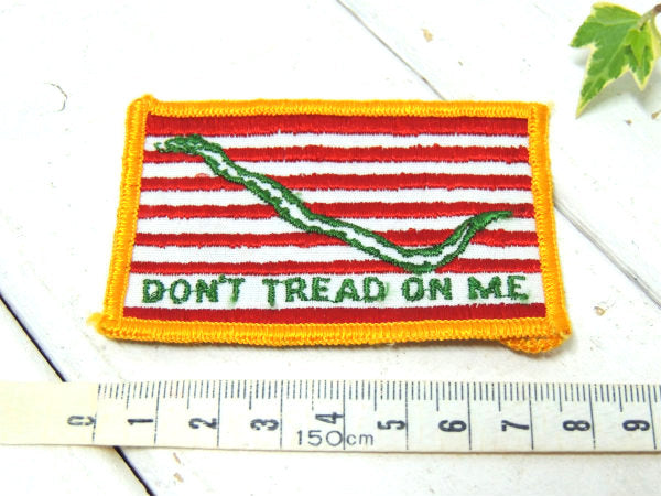 【DON'T TREAD ON ME】ネイビージャック・アメリカ軍・旗・ヴィンテージ・刺繍ワッペン