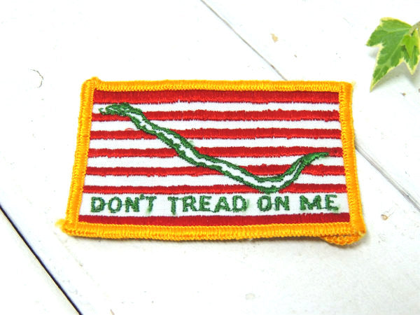 【DON'T TREAD ON ME】ネイビージャック・アメリカ軍・旗・ヴィンテージ・刺繍ワッペン