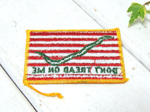 【DON'T TREAD ON ME】ネイビージャック・アメリカ軍・旗・ヴィンテージ・刺繍ワッペン