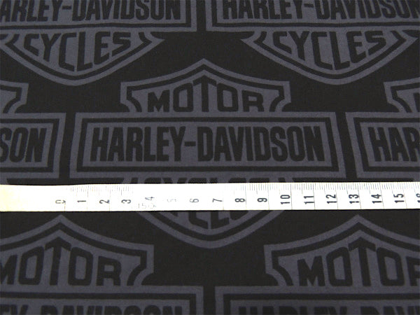 【HARLEY DAVIDSON】ハーレーダビッドソン・黒×グレー・ユーズドシーツ(フラットタイプ)
