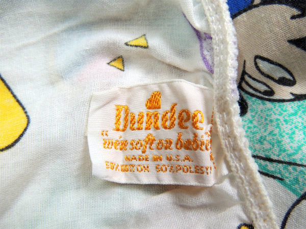 【ミッキーマウス】スポーツ柄・ベビーサイズ・ヴィンテージ・ユーズドシーツ(ボックスタイプ)