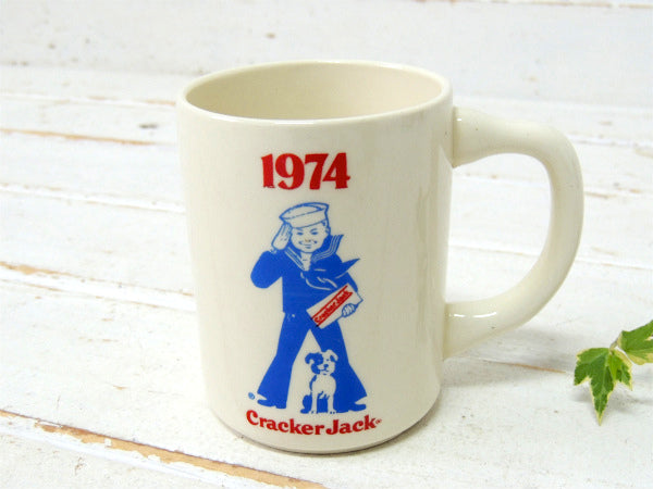 【クラッカージャック】1974年・セラミック製・ヴィンテージ・マグカップ・コーヒーカップ USA