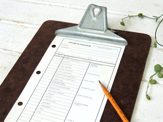 【Buill PRODUCTS INC】ロングサイズ・ビンテージ・クリップボード・バインダー・工業系