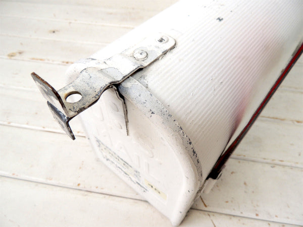 【U.S MAIL・45】USA・白色のブリキ製・ヴィンテージ・メールボックス/ポスト/郵便