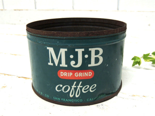 MJB・サンフランシスコ ブリキ製・ヴィンテージ・DRIP・コーヒー缶・ティン缶 US・カフェ