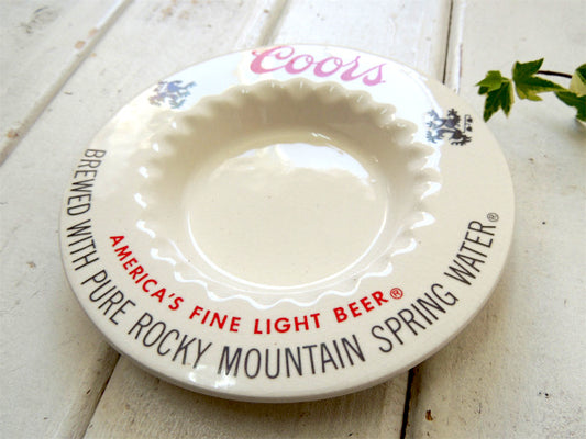 Coors・クアーズ ヴィンテージ・陶器製・灰皿・アシュトレイ・アドバタイジング・USA