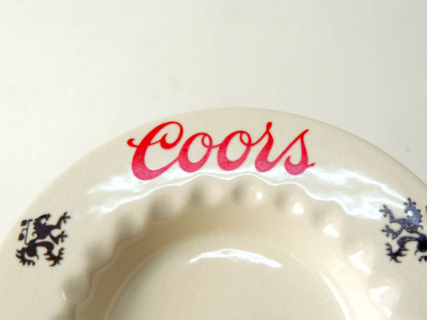 Coors・クアーズ　ヴィンテージ・陶器製・灰皿・アシュトレイ・アドバタイジング・USA