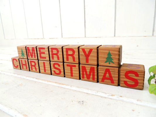 クリスマス&バレンタイン&イースターetc・積み木デザイン・卓上・シーズンサイン・ウッドサイン・置物