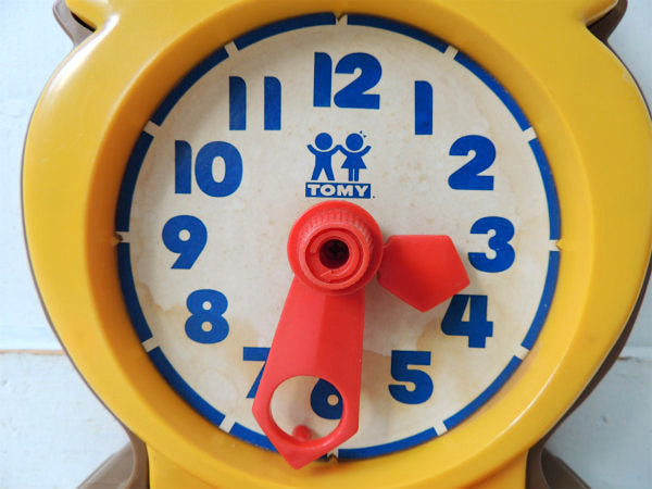 【Answer Clock】TOMY・フクロウ型・時計・70'sヴィンテージ・TOY・学習オモチャ