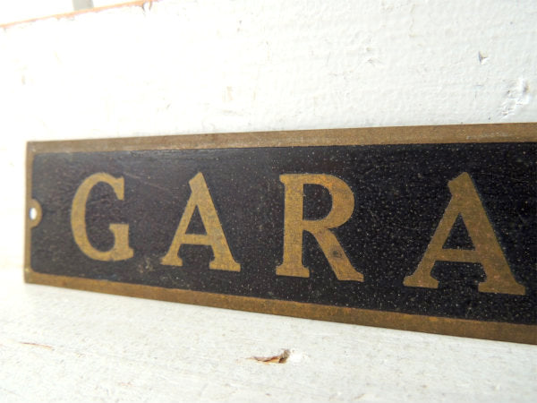 【GARAGE・ガレージ】真鍮製・アンティーク&ヴィンテージ・サイン・看板・デッドストック