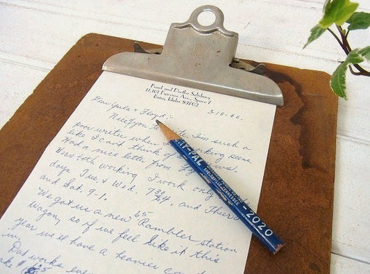 【elbe】ヴィンテージ・クリップボード/バインダー USA