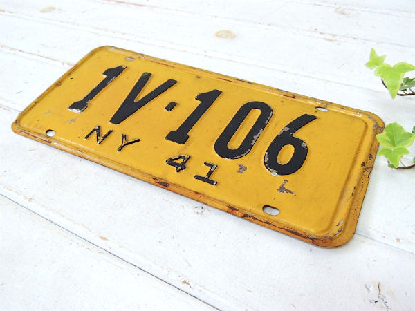 ニューヨーク・1941’s・ニューヨーク・ヴィンテージ・ナンバープレート・USA モーター系・アメ車