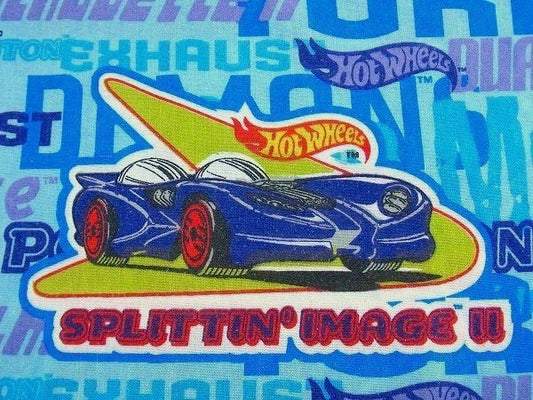 【Hot WHeels】ホットウィール・ミニカー柄・ユーズドシーツ(フラットシーツ) USA