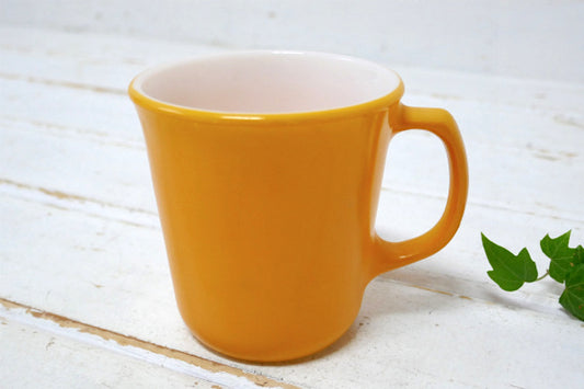CORNING コーニング イエロー ミルクガラス ヴィンテージ マグカップ コーヒーマグ 食器