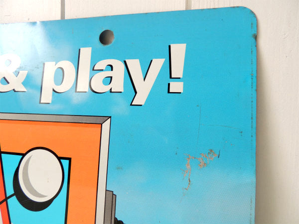 【California Lottery/宝くじ】ヴィンテージ・両面サインプレート/看板USA